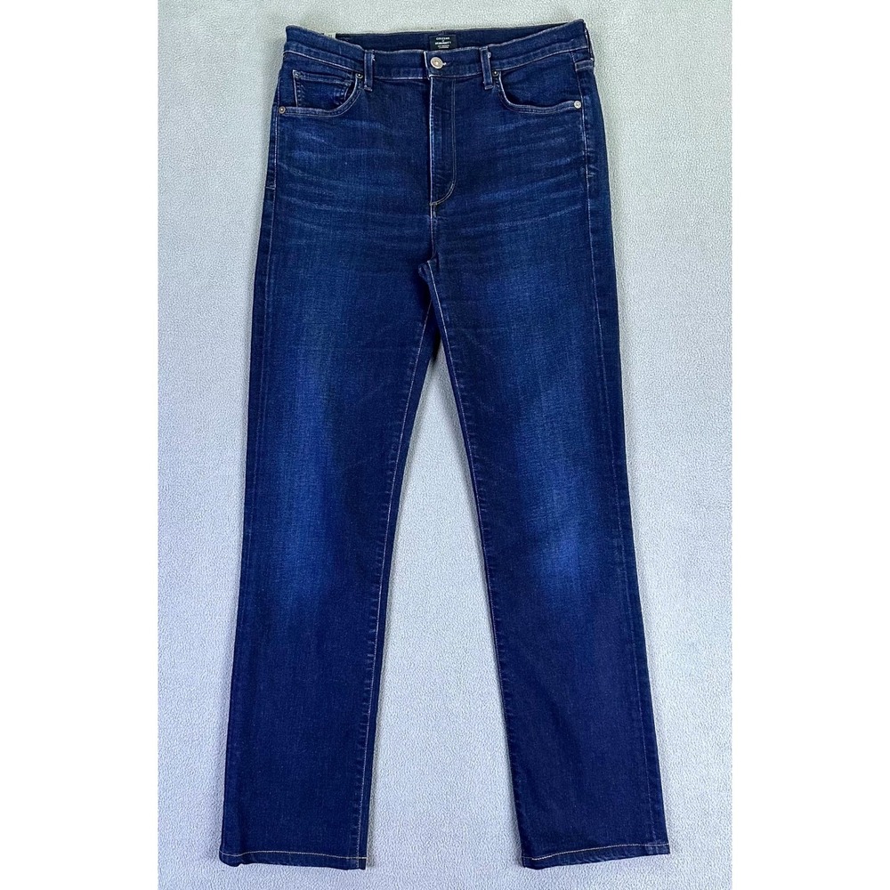 Citizens Of Humanity Jeans Womens 31 Blue Mila High Rise Cigarette Whiskered